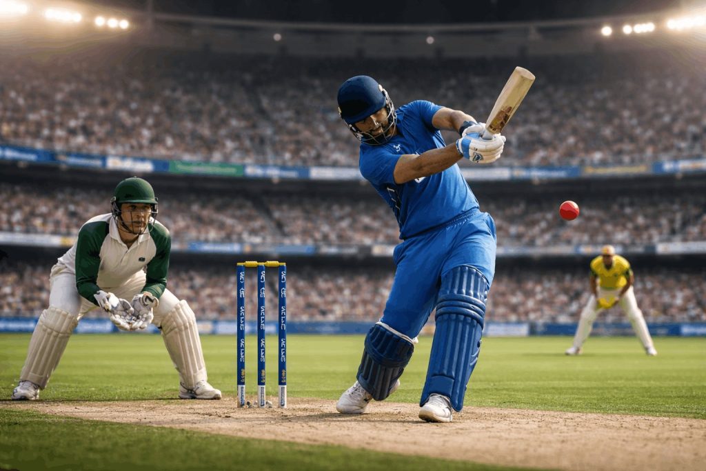 Cricket match action - Cricket betting on Slotimo blog