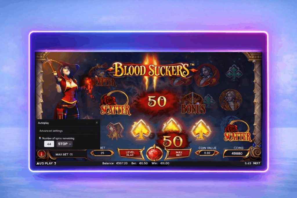 Blood Suckers slot gameplay screen - Slotimo blog 