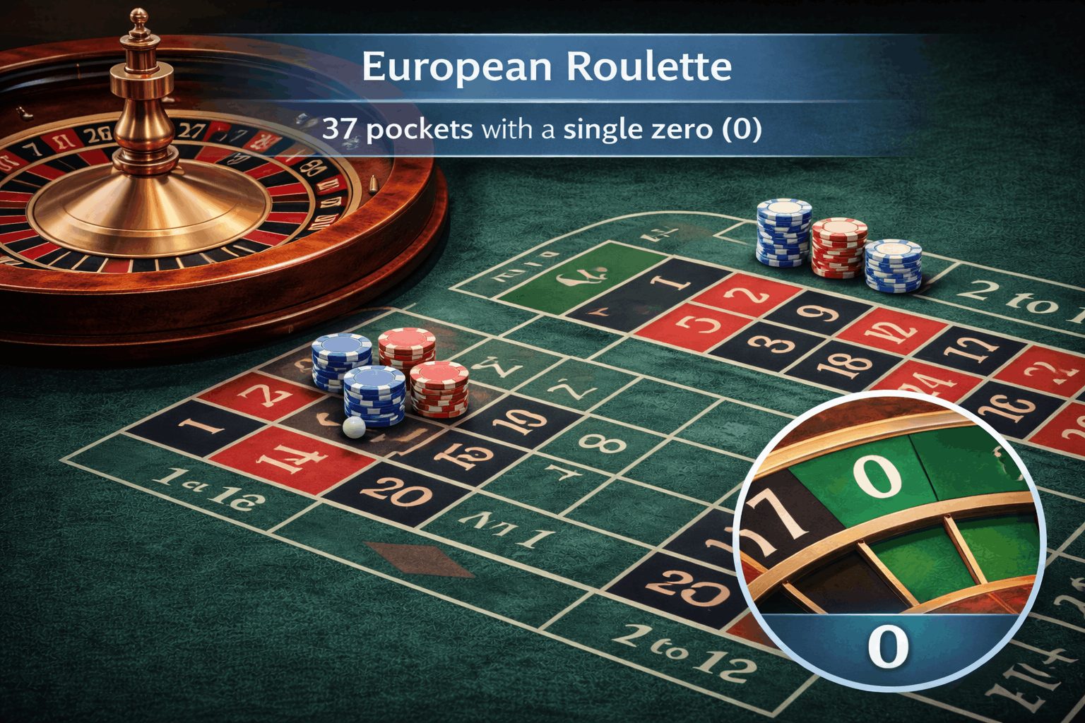 Europäischer Roulette-Tisch mit Einzelnull-Rad – Slotimo Blog