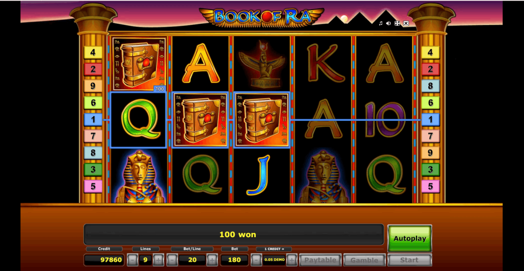 Slotimo Book of Ra Online Slot Demo and Real Money Interface with Scatter