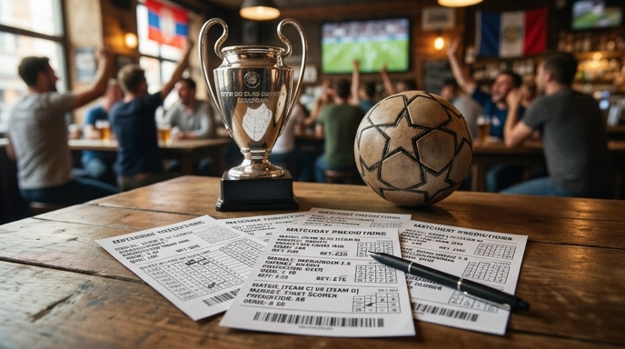Visual representation of identified betting markets for Champions League