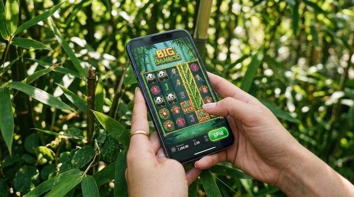 Big Bamboo Slot auf einem Smartphone