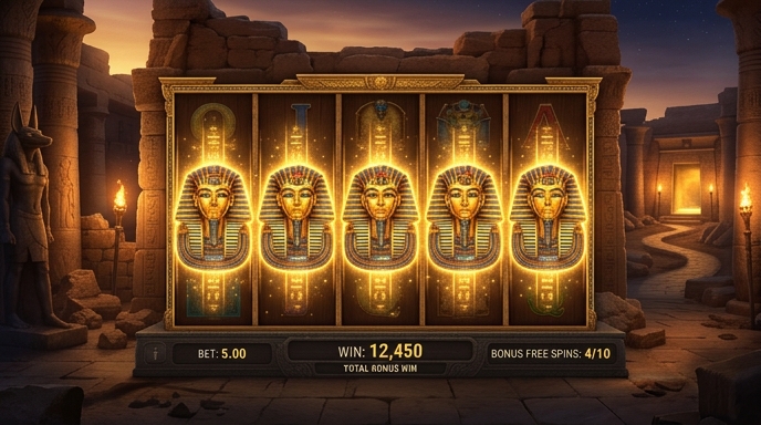 Visual representation of the bonus round feature in Book of Fallen