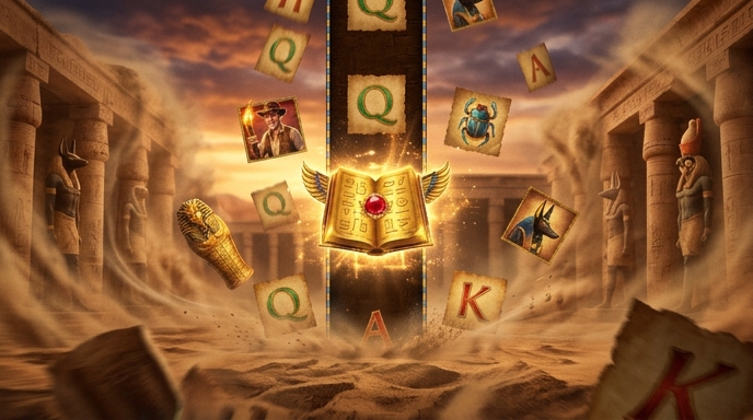 Expanded symbols in Book of Ra Magic slot