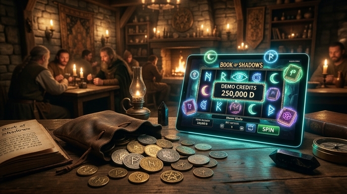 Demo mode symbols in Book of Shadows