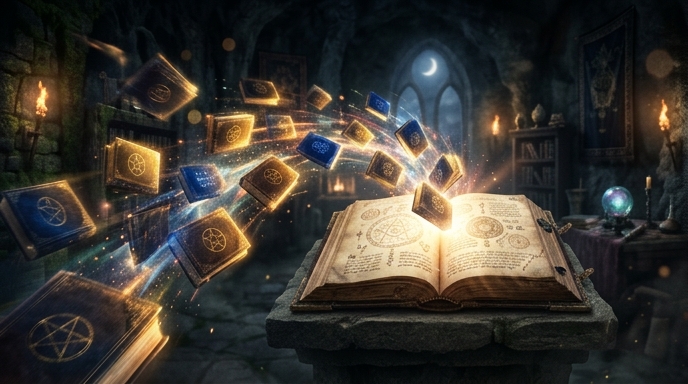 Free spins mechanisms in Book of Shadows