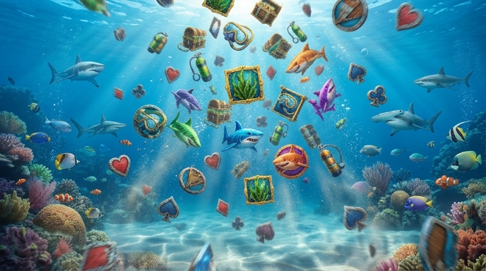 Visual of free spins feature in Razor Shark.