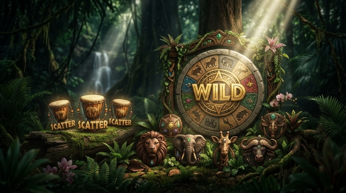 Bonus features and symbols of Mega Moolah Slot