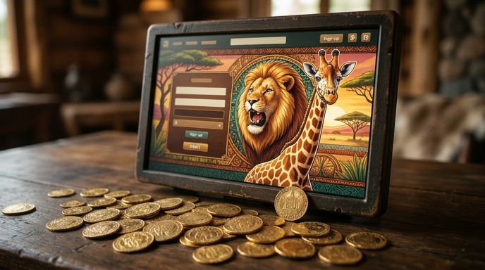 Registration scene for Mega Moolah Slot
