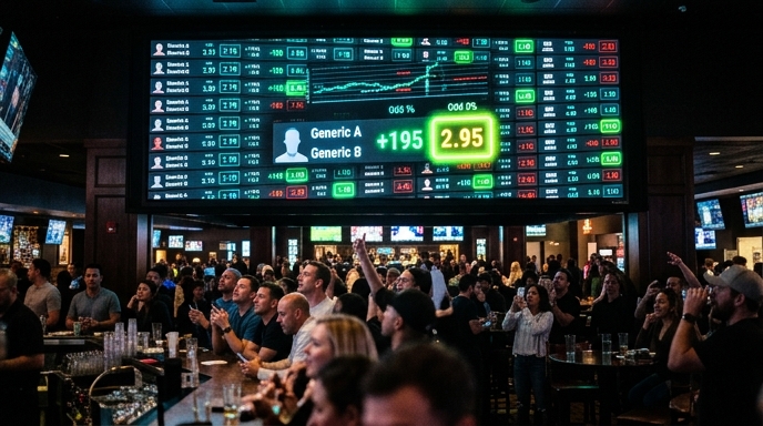 MMA betting odds comparison visual with value bets.