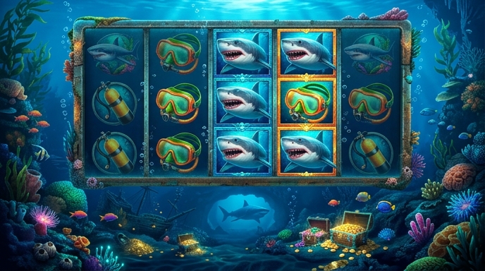 Mystery Stacks in Razor Shark appearing on the reels
