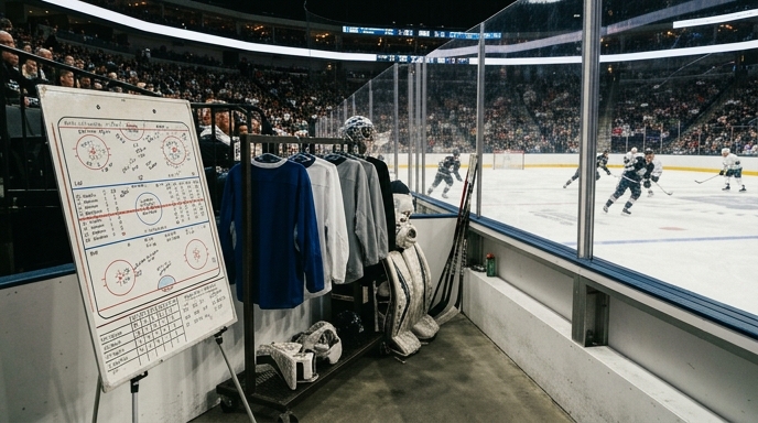 Visual elements capturing player performance and team stats.