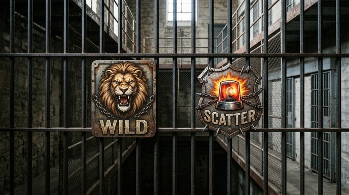Detailaufnahme der spannenden Spielmechaniken und Freispiele im San Quentin Slot.
