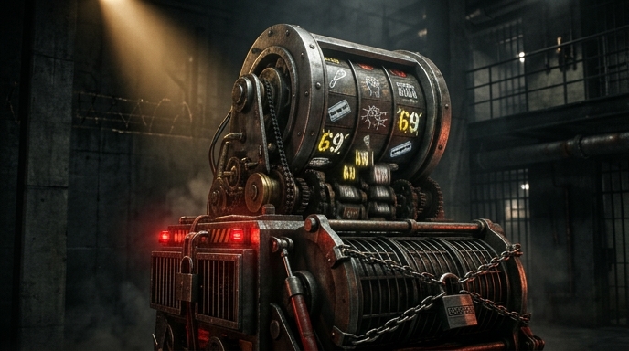 Kreative Darstellung der einzigartigen Spielmechaniken im San Quentin Slot.
