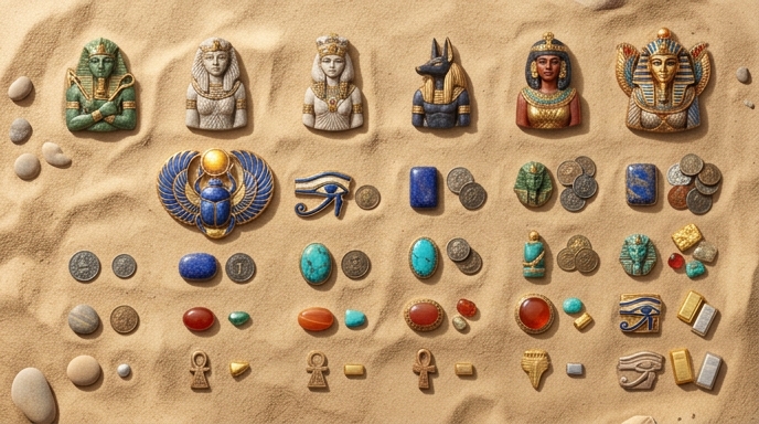 Illustration of payout values and symbols in Book of Fallen