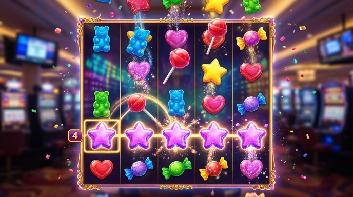 Tumble mechanic in Sugar Rush slot