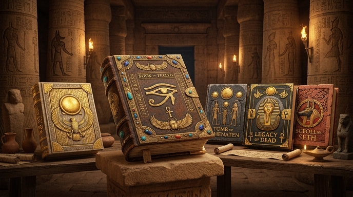 Visual comparison between Book of Fallen and other Book-themed slots
