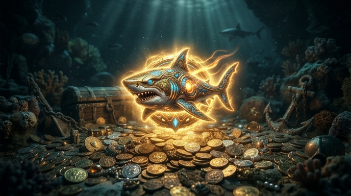 High multipliers symbol in Razor Shark.