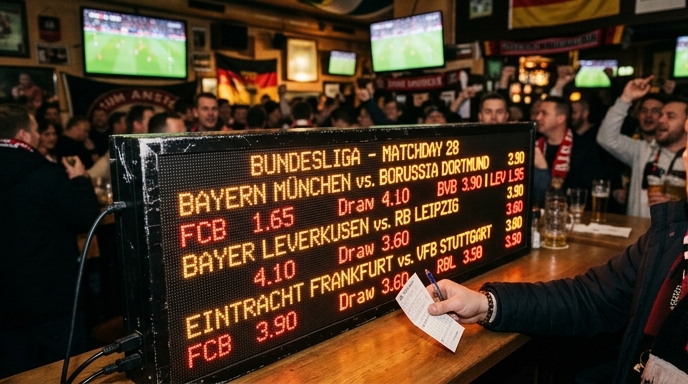 Visual representation of Bundesliga betting odds