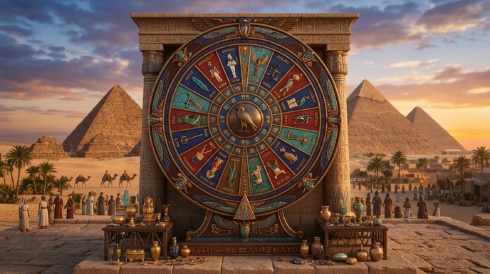 Wheel of the Gods with prizes in the game